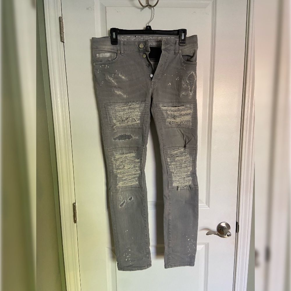 Marcelo Burlon Distressed Jeans